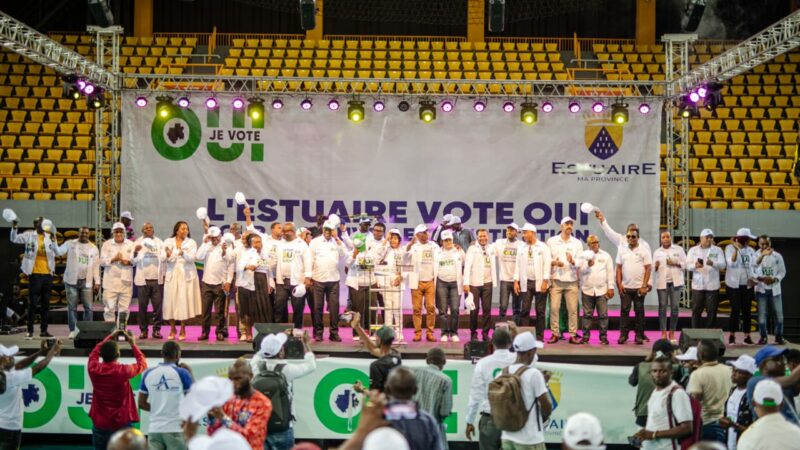 Meeting de clôture de la campagne référendaire pour le OUI de la Coordination Provinciale de l’Estuaire