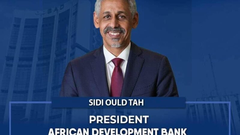 Sidi Ould Tah, élu président de la BAD