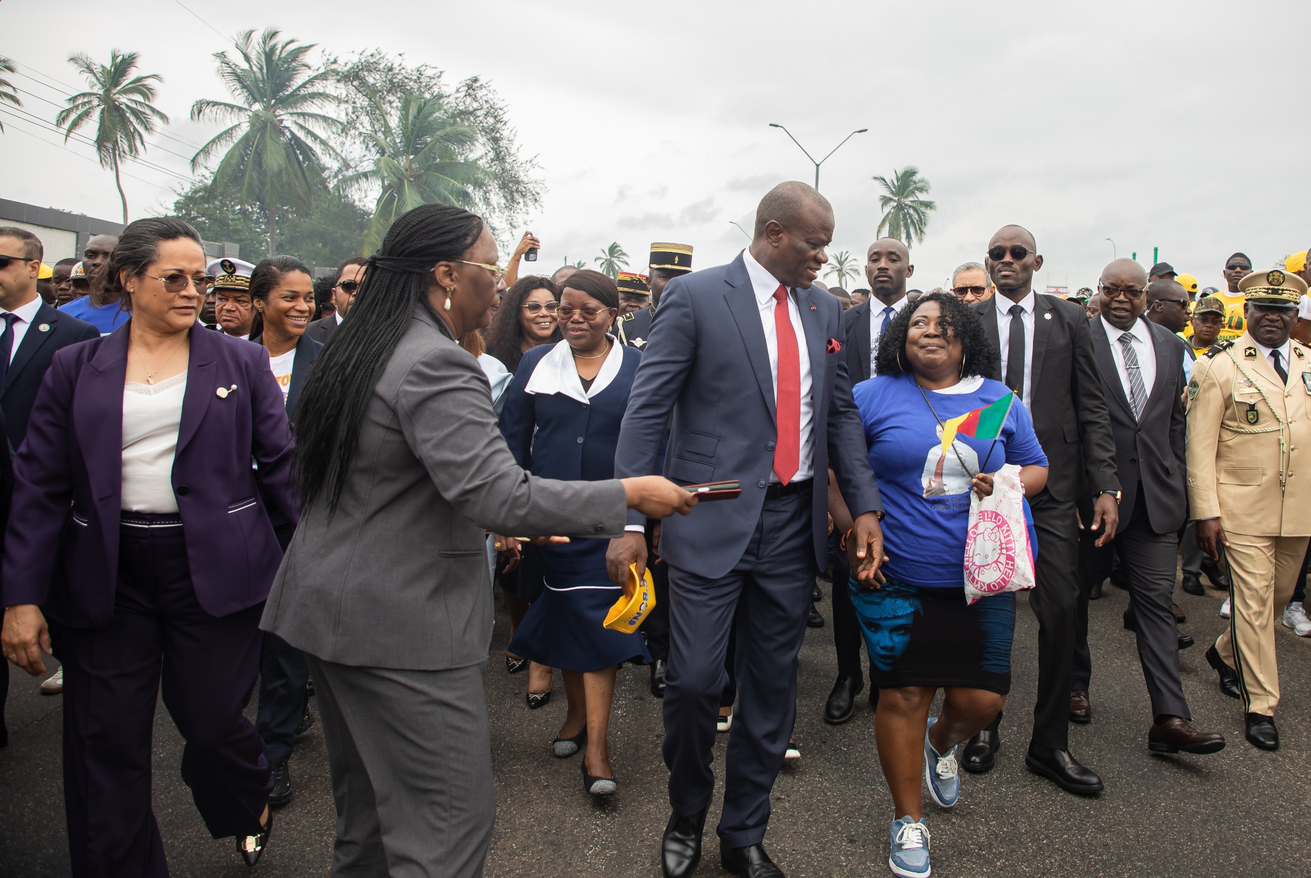 Une foule en liesse pour accueillir Oligui Nguema de retour de Washington