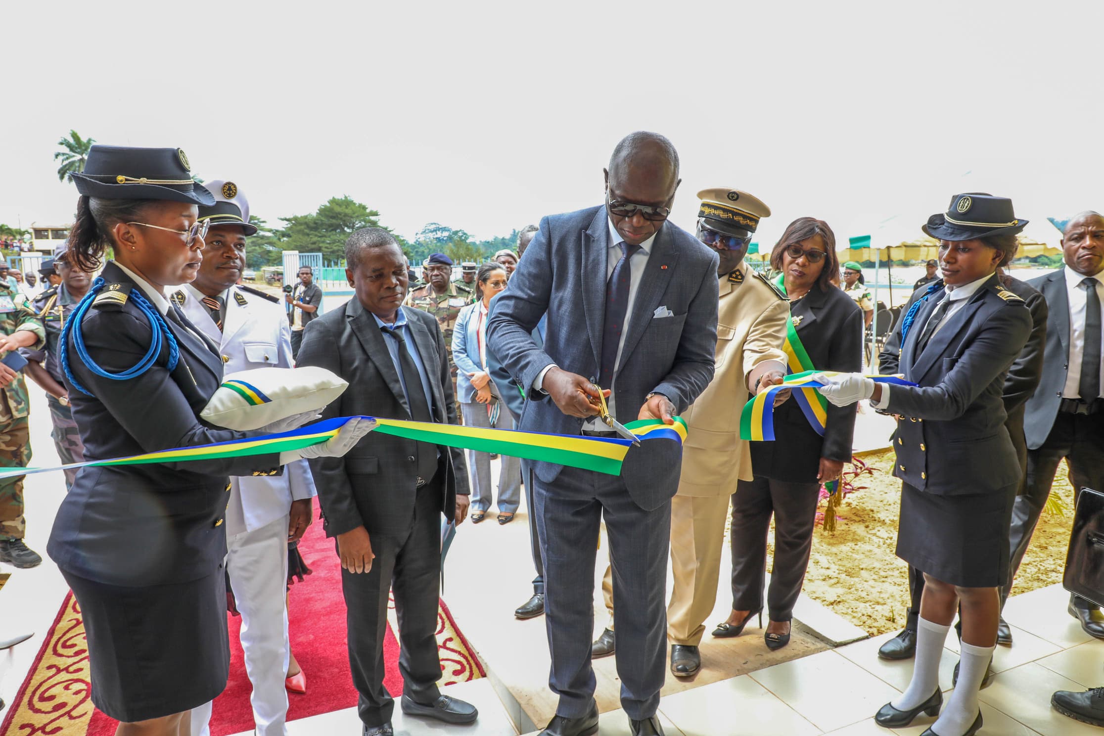 Le president Oligui Nguema sur les chantiers du Moyen-Ogooué et de la Ngounié