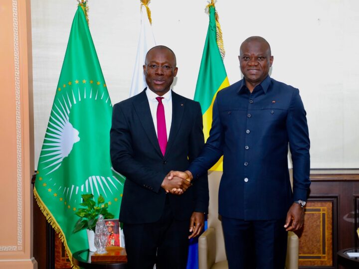 En fin de mission, le Représentant du FMI au Gabon reçu au palais du bord de mer