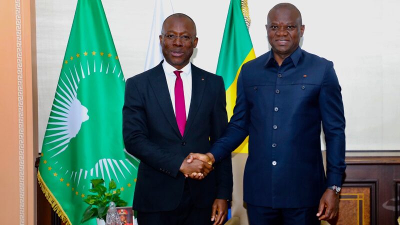 En fin de mission, le Représentant du FMI au Gabon reçu au palais du bord de mer