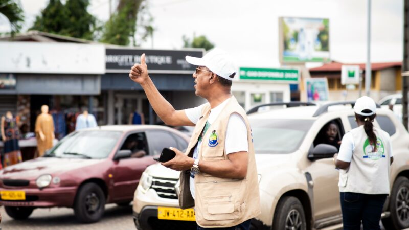 Elections législatives  et locales : le leader de la liste UDB au 2ème arrondissement d’Akanda et ses colistiers à la pêche des électeurs