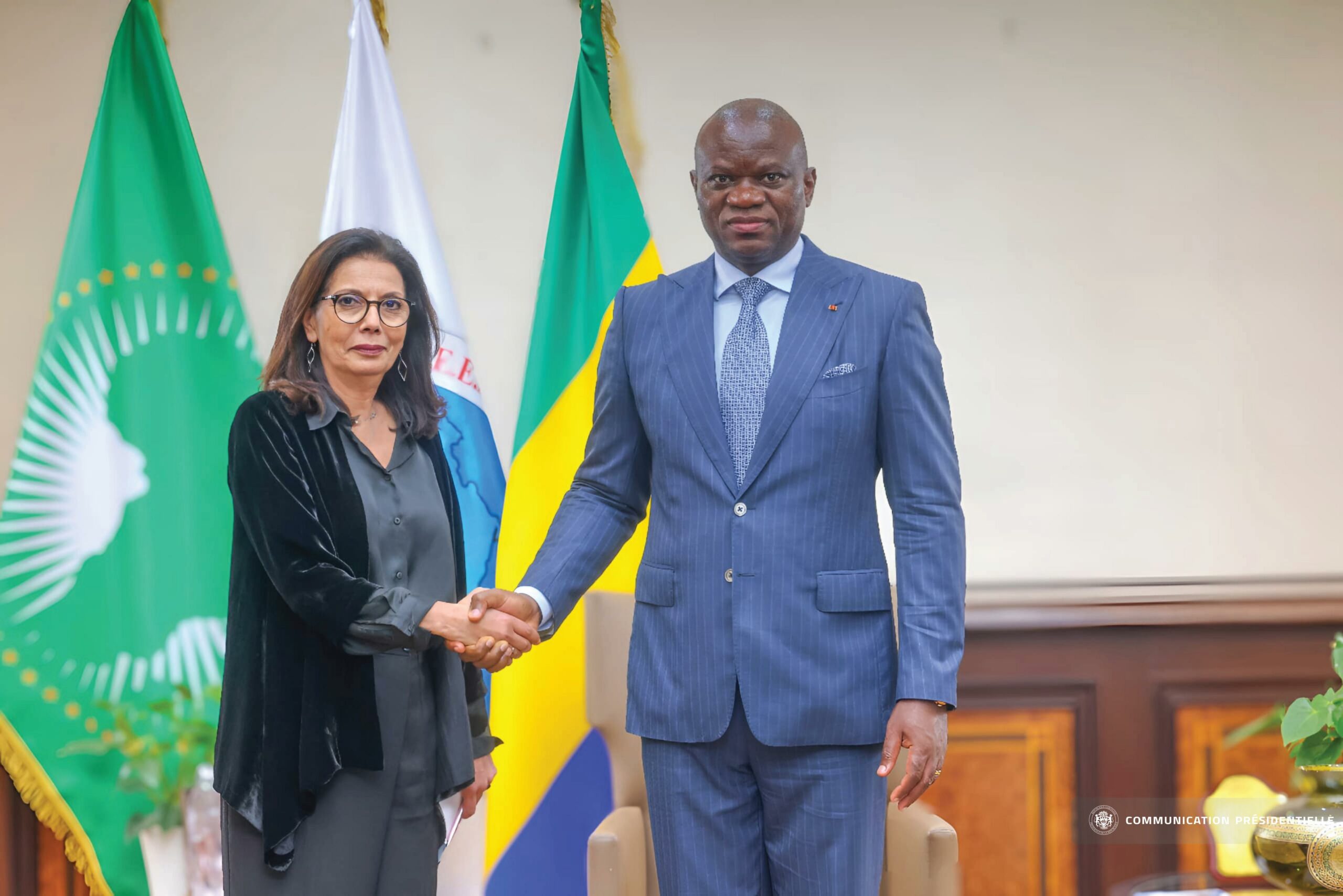 La représentante du SG de l’ONU en charge des questions de violence contre les enfants s’entretient avec Oligui Nguema