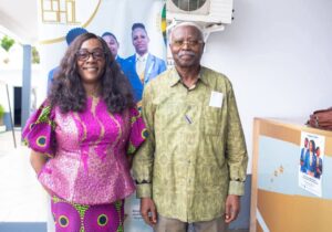 Mme Blandine Rita LEBONDO LE-MALI et le Pr Marc ROPIVIA, lors de la Journée portes ouvertes 